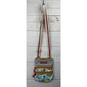 Lily Bloom Crossbody Bag Summer Beach Palm Trees Small Lightweight Colorful Fun